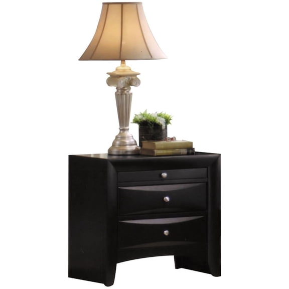 Ireland Black Finish Nightstand