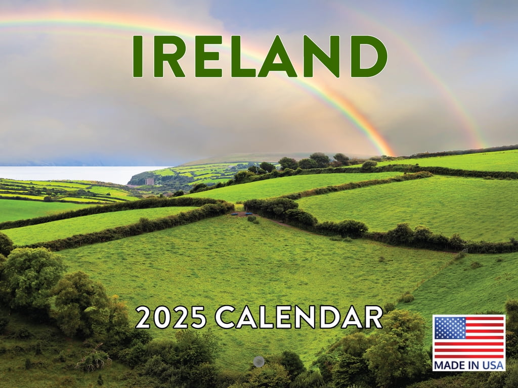 Ireland Calendar 2025 Irish Gifts Monthly Wall Calender 12 Month American Made In The USA