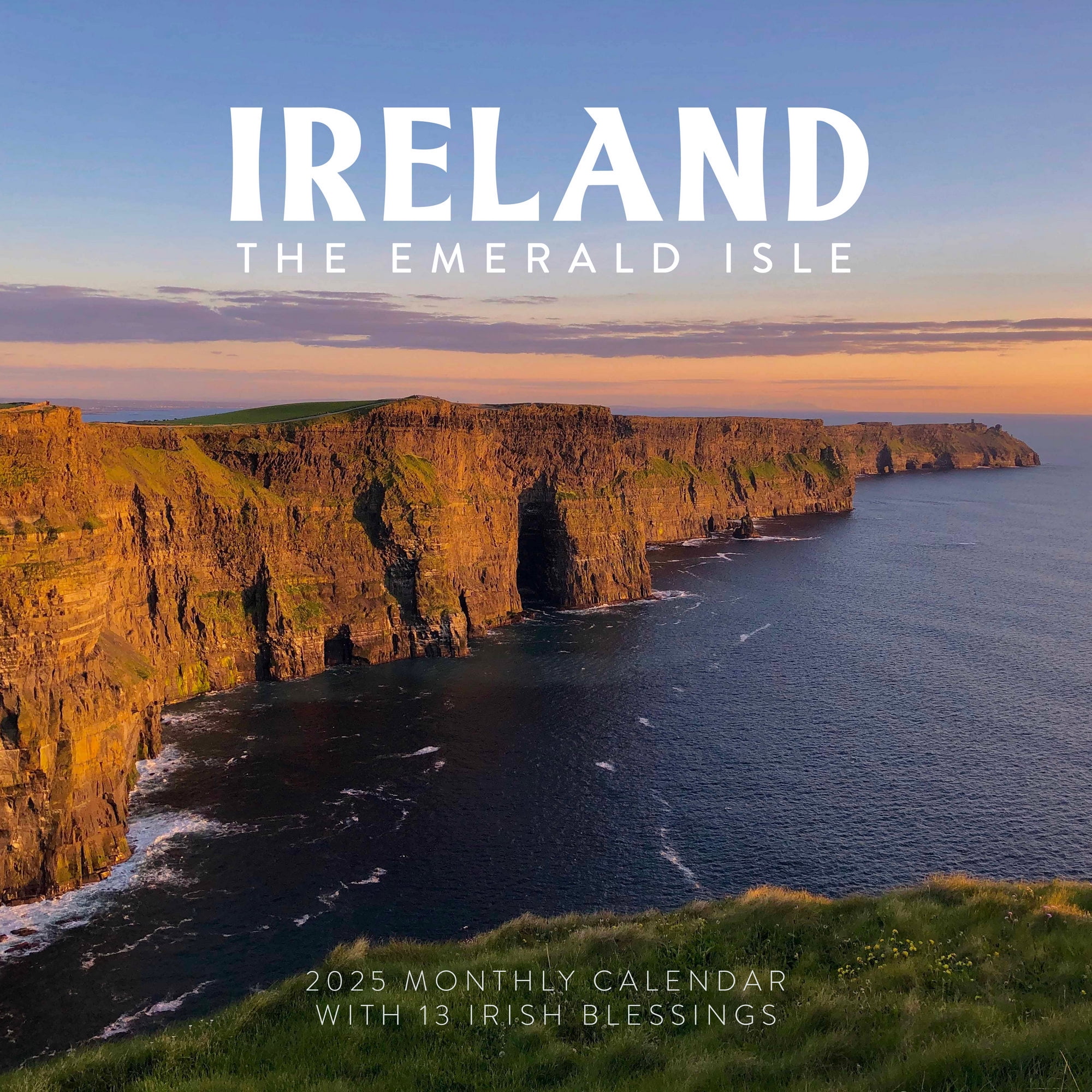 Ireland Calendar 2025 The Emerald Isle 12" x 24" Irish Travel Wall