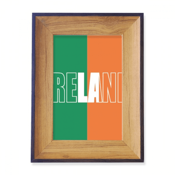 Ireland Country Flag Name Photo Frame Exhibition Display Art Desktop Painting