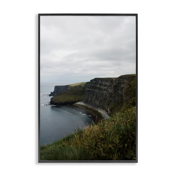 Stupell Industries Ireland Cove Scenic Inlet Black Framed Giclee Art, design by Jade Sharp Photo, 18 x 12