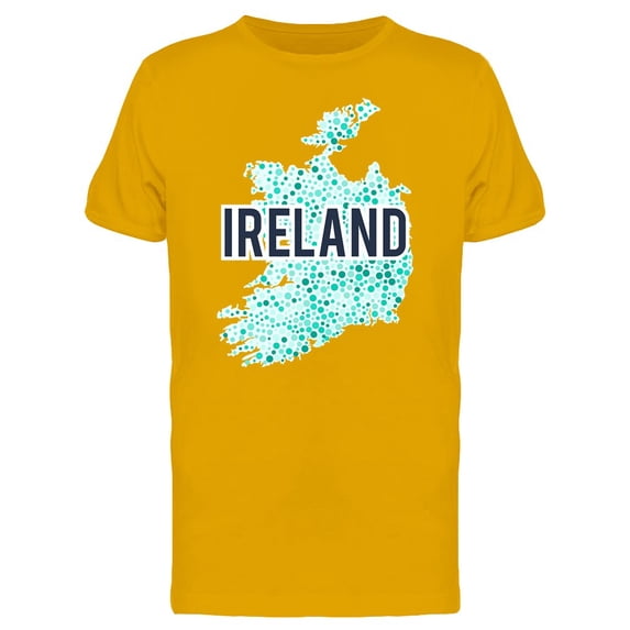 Ireland Dotted Map Ts Tee Men's -Image by Shutterstock