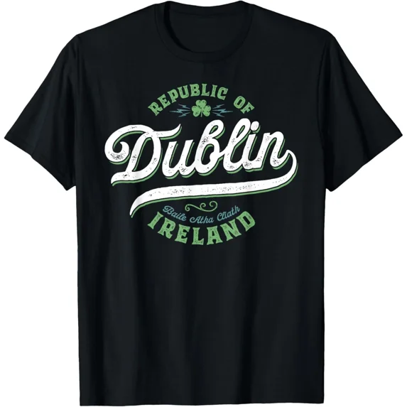 Ireland Eire Vintage Irish Capital Dublin New Unisex T-Shirt, up to size 5xl
