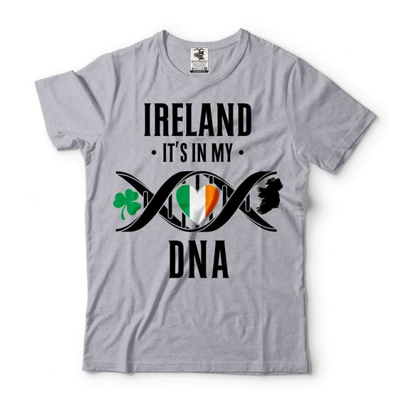 Ireland Flag Shirt Ireland Patriotic Shirt Saint Patrick's Day Patriotic Tee St Patricks Shirt (Small Grey)