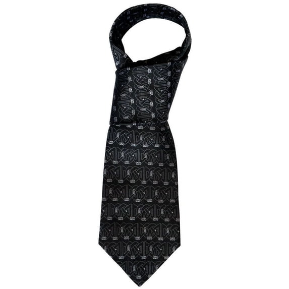 Ireland Grey Check Tweed Tie by Patrick Francis