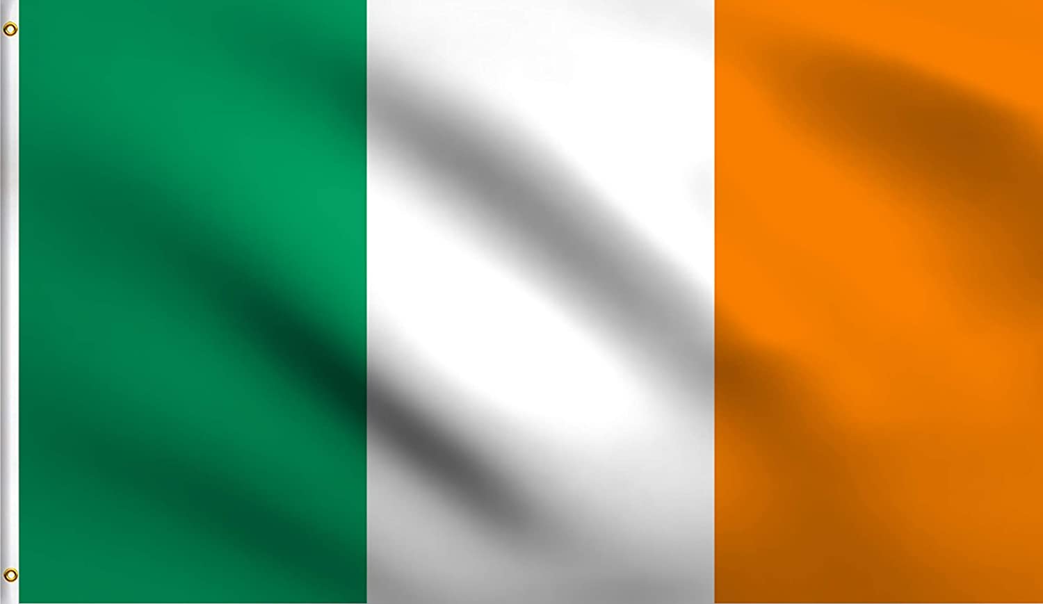 Flagge County Mayo Irland – 150x90 Cm, 100% Polyester, Mit Ösen, Grün-rot