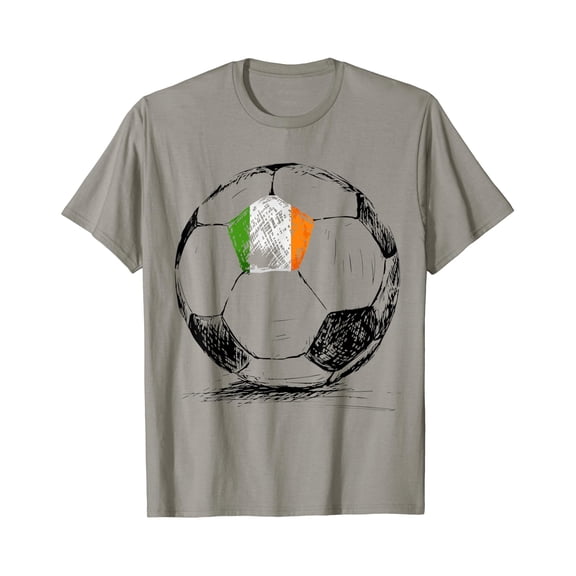 Ireland Irish Eire Flag Design on Soccer Ball Jersey T-Shirt, Unisex T-Shirt