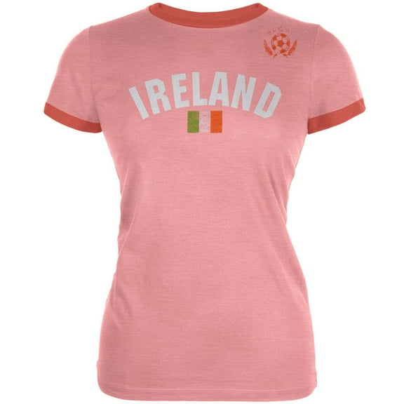 Ireland Juniors Soccer Ringer T-Shirt - Large