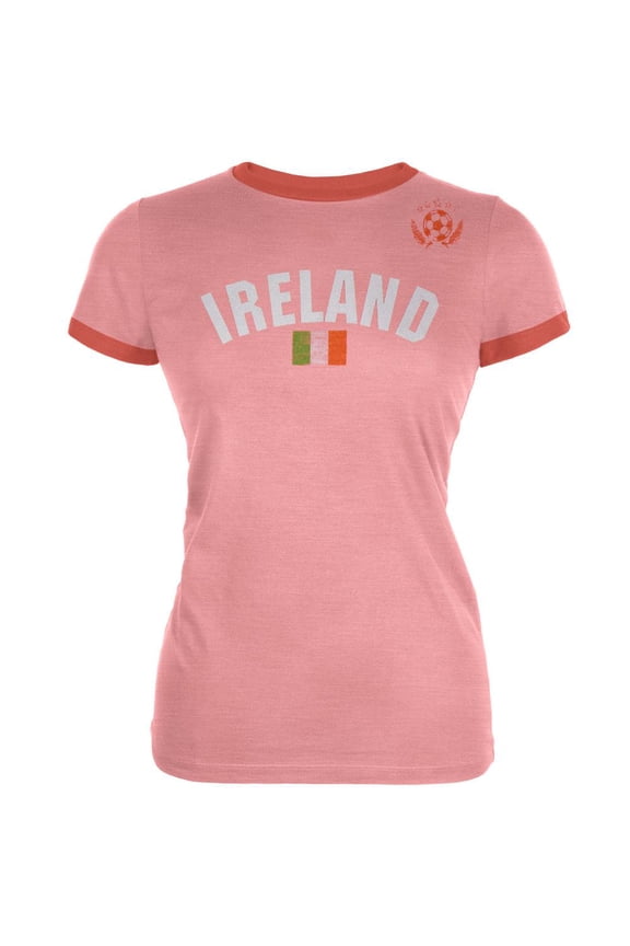 Ireland Juniors Soccer Ringer T-Shirt - Large