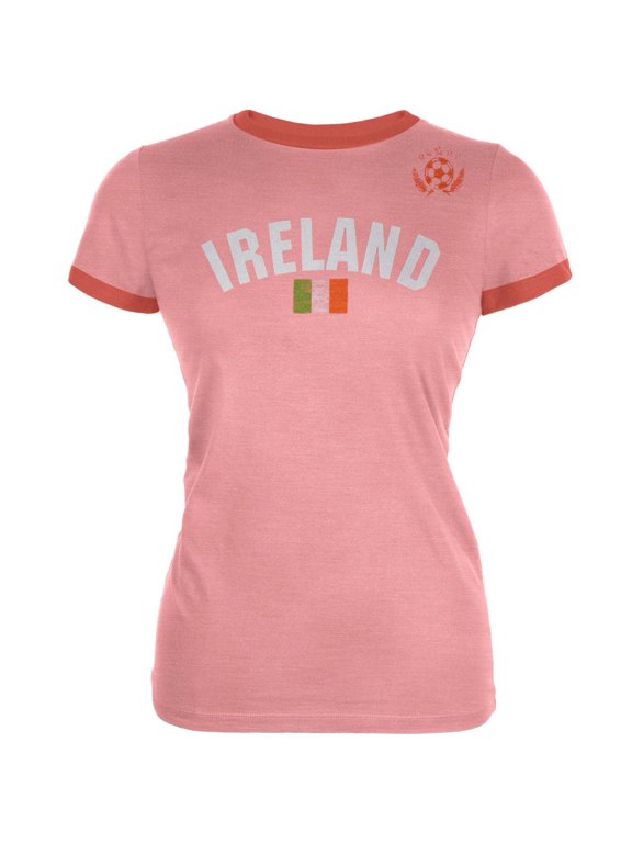 Ireland Juniors Soccer Ringer T-Shirt - Medium