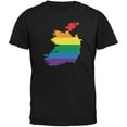 thumbnail image 1 of Ireland LGBT Gay Pride Rainbow Black Adult T-Shirt - 2X-Large, 1 of 1