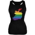 thumbnail image 1 of Ireland LGBT Gay Pride Rainbow Black Juniors Soft Tank Top - Large, 1 of 1