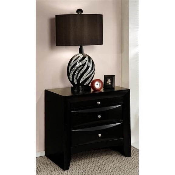 Ireland Nightstand, Black