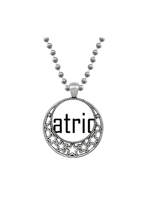 Ireland Patricks Day Celebrate Necklaces Pendant Retro Moon Stars Jewelry