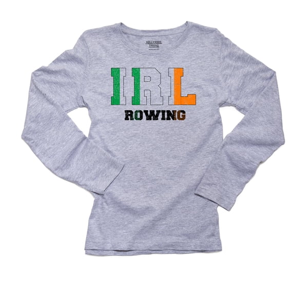 Ireland Rowing - Olympic Games - Rio - Flag Women's Long Sleeve Grey T-Shirt