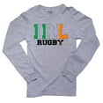 thumbnail image 1 of Ireland Rugby - Olympic Games - Rio - Flag Men's Long Sleeve Grey T-Shirt, 1 of 2