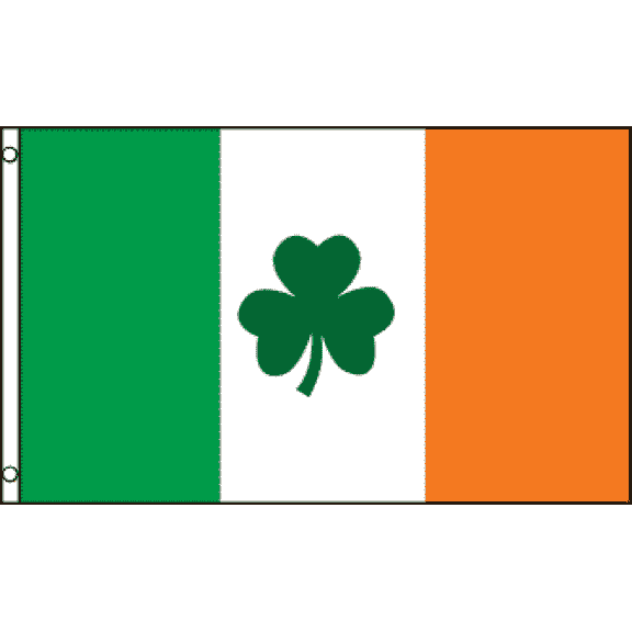 Ireland Shamrock Grommet Flag 3' x 5'