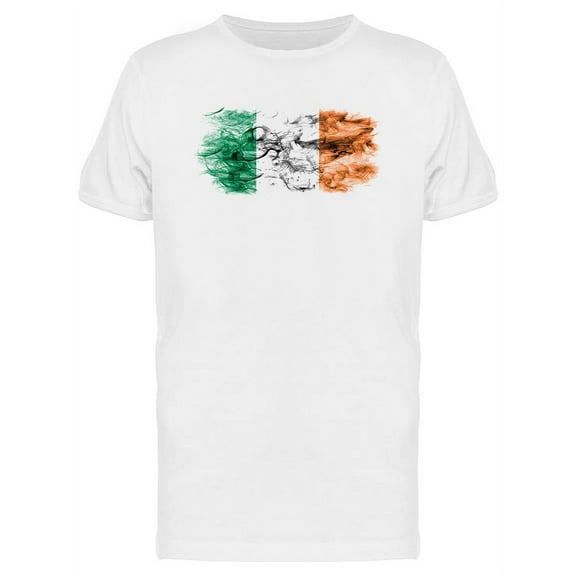 Ireland Smoke Flag Ri T-Shirt Men -Image by Shutterstock, Male x-Large