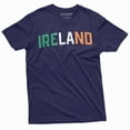 thumbnail image 1 of Ireland T-Shirt Irish Flag Coat Of Arms Celtic Tee Shirt Eire Diaspora St. Patrick'S Day (4X-Large Navy Blue), 1 of 5