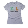 thumbnail image 1 of Ireland Wrestling - Olympic Games - Rio - Flag Women's Cotton Grey T-Shirt, 1 of 2