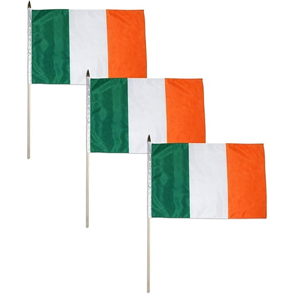 Ireland flag 12 x 18 inch (3 PK)