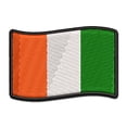 thumbnail image 1 of Ireland with Waving Flag Cute Applique Multi-Color Embroidered Hook & Loop Patch - 2.5 Inch Small, 1 of 5