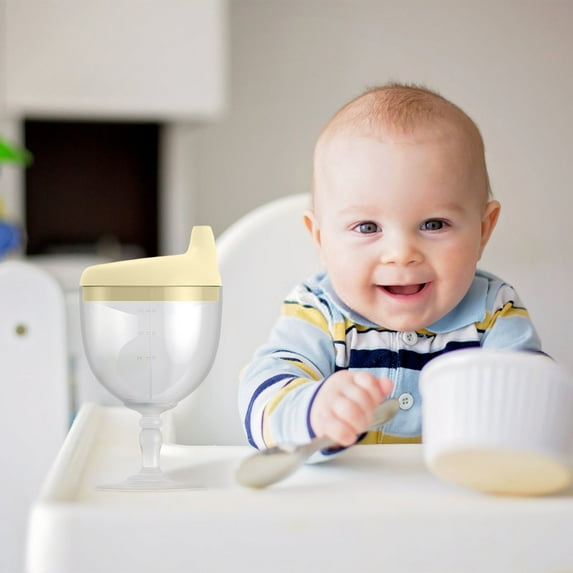 Irenare 2 Pack No Spill Baby Sippy Cup Goblet Beverage Mug With Lid For Kids