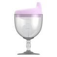 thumbnail image 1 of Irenare 2 Pcs Baby Sippy Cup Goblet Cup No Spill Glass Sippy Cup Baby Goblet Cup Baby Sippy Cup Glass Beverage Mug Milk Bottle With Lid For Kids Glass&Bottle Home Decor, 1 of 4