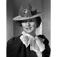 thumbnail image 1 of Irene Castle wearing a Ruffled Blouse with Ribbon on Hat Photo Print (24 x 30), 1 of 1