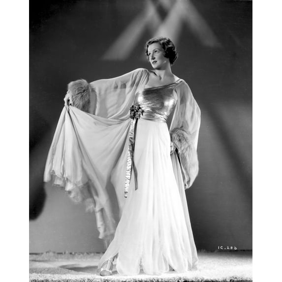Irene Castle wearing a Silk and Mesh Gown Photo Print (8 x 10)