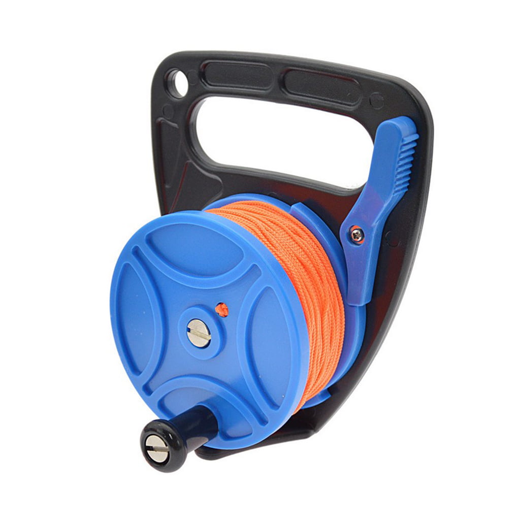 Irene Inevent Diving Rope Reel with Stopper 83m Fishing Wheel Holder  Underwater Activity Line Gear Winder Equipment Accessories Supplies Blue