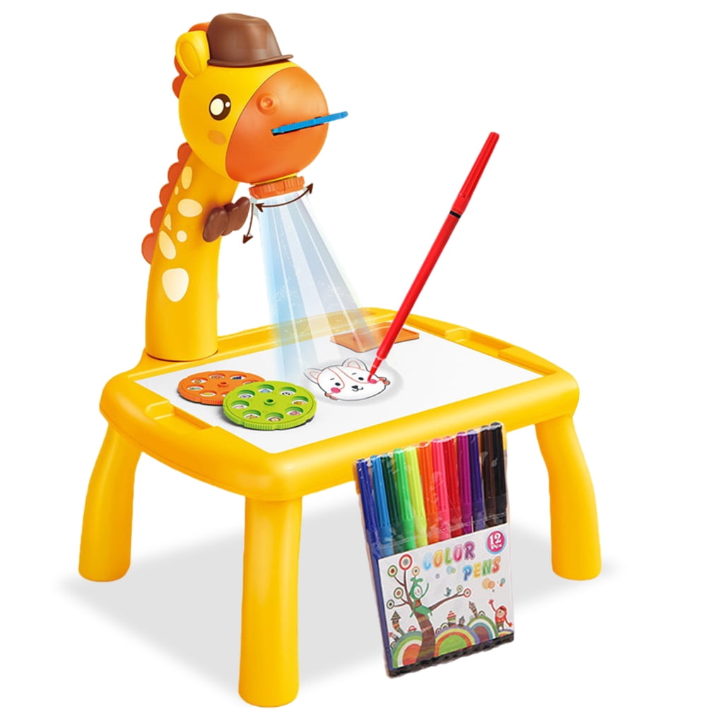 Qstoys Good Quality Battery Operated 3 in 1 Camera Drawing Board