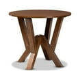thumbnail image 1 of Baxton Studio Irene Modern and Contemporary Walnut Brown Finished 35-Inch-Wide Round Wood Dining Table, 1 of 5