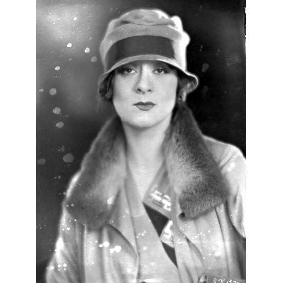 Irene Rich wearing a Coat with Furry Collar Photo Print (8 x 10)