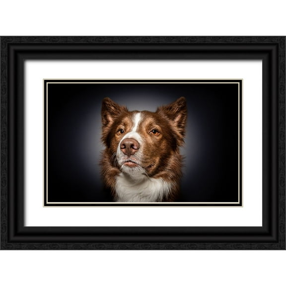 Irene Sattrup, Dorte 14x10 Black Ornate Wood Framed with Double Matting Museum Art Print Titled - Qhow Are You Do In?Q
