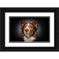 Irene Sattrup, Dorte 14x10 Black Ornate Wood Framed with Double Matting Museum Art Print Titled - Qhow Are You Do In?Q