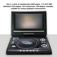 thumbnail image 1 of Irfora 78" Widescreen Portable DVD Player with Remote Control, Black, 1 of 6