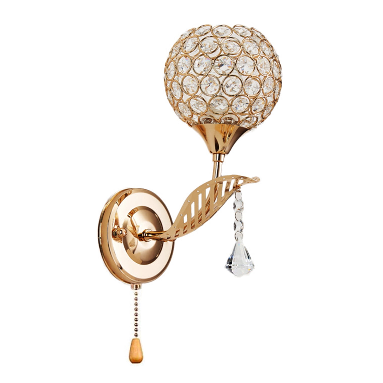 Irfora Crystal Wall Sconces Bedroom Wall Lamp with G9 Light Bulb 3