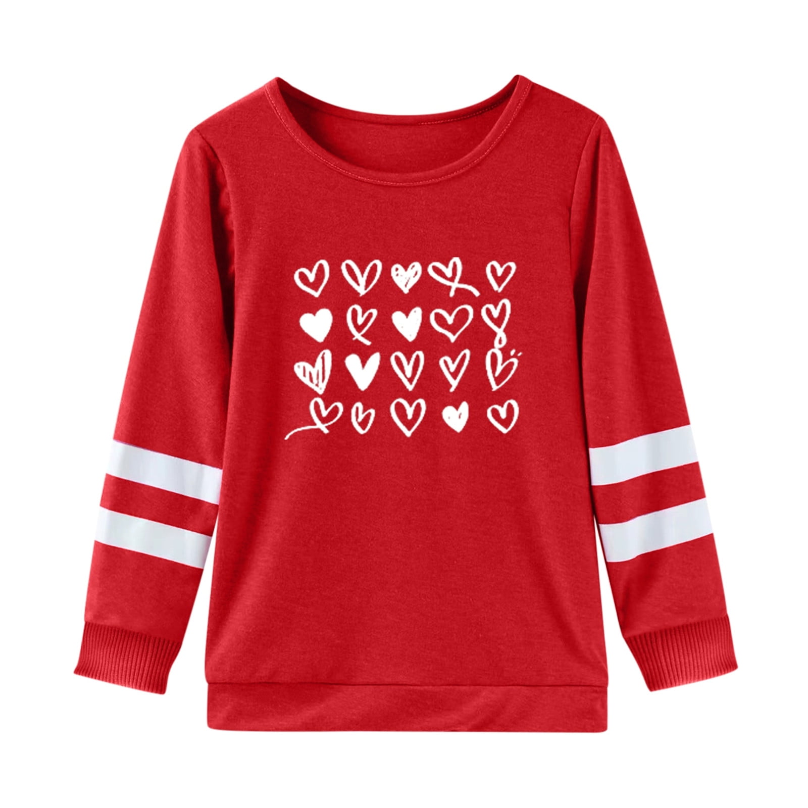 Irgucs Girls Sweatshirt Long Sleeve Valentine's Day Tunic Pullovers