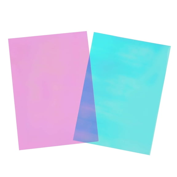 Iridescent Acetate Sheets by Creatology  Assorted Colors - 5" x 7" Polypropylene Sheets for Cardmaking - Scrapbooking & Crafts - 50 Sheets per Pack - 12 Pack