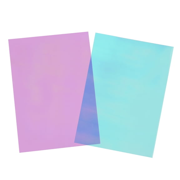 Iridescent Acetate Sheets by Creatology Assorted Colors - 5" x 7" Polypropylene Sheets for Cardmaking - Scrapbooking & Crafts - 50 Sheets per Pack - 12 Pack