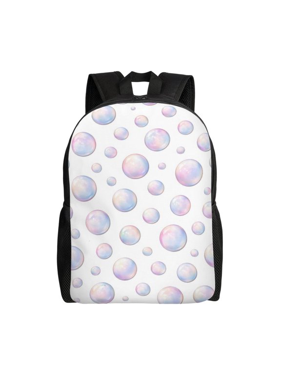 Iridescent Bubble Backpack Large Capacity Laptop Bag for Men and Women