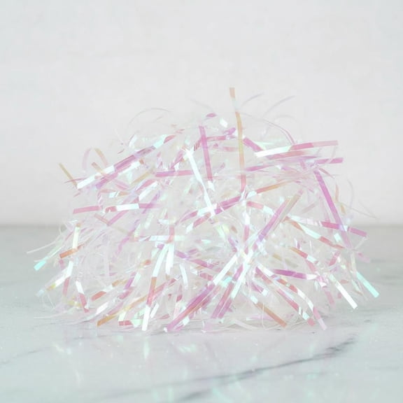 Iridescent Crinkle Paper Shredded Filler for Gift Baskets and Wrapping