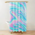 thumbnail image 1 of Iridescent Dream Shower Curtain Ombre Abstract Bathroom Curtains Watercolor Girly Boho Waterproof Bath Curtain Polyester, 1 of 5