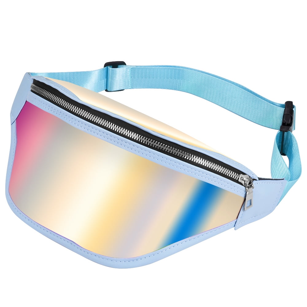 Iridescent Fanny Waist Pack Blue Walmart