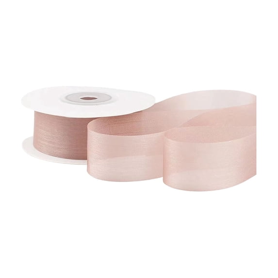 Iridescent Fishtail Edge Organza Ribbon, 70 Inches Decorative Ribbon for Wedding Decorations, Party Crafts, Gift Wrapping and Hair Accessories