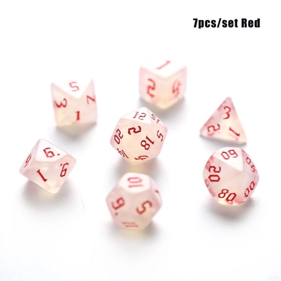 Iridescent Glitter Polyhedral Dice Set D4 D6 D8 D10 D% D12 D20 For Board Game