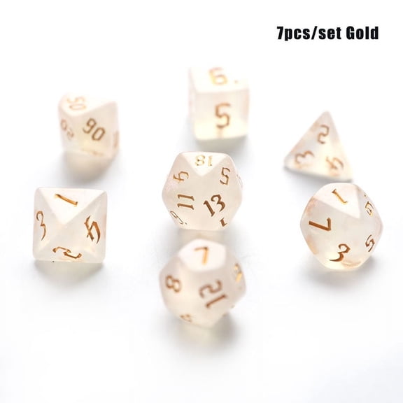 Iridescent Glitter Polyhedral Dice Set D4 D6 D8 D10 D% D12 D20 For Board Game