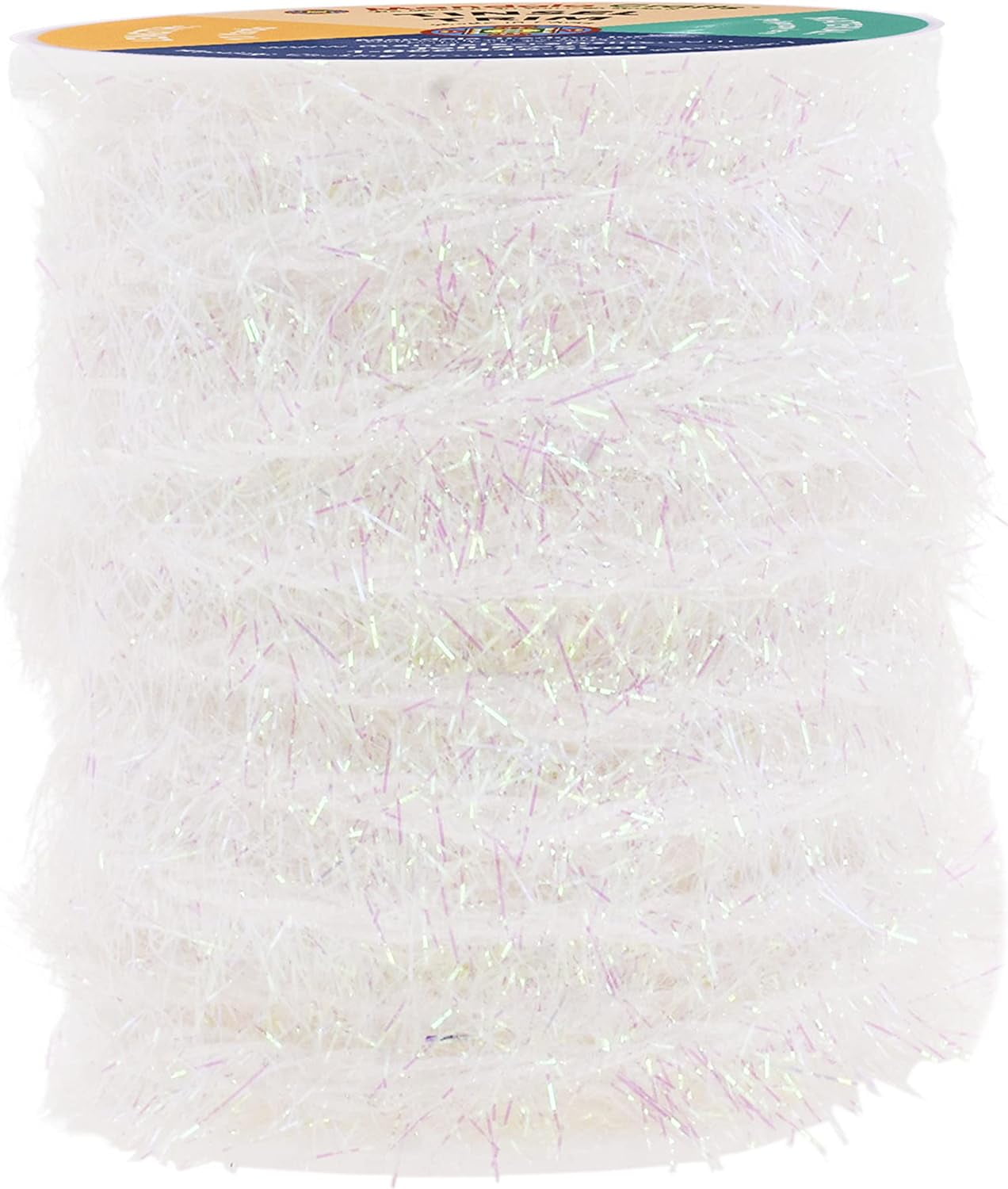 Iridescent Metallic Tinsel Garland Decor Thin Tinsel Ribbon Mini