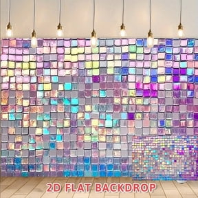 Iridescent Mosaic Backdrop, Perfect for Party Decor, Live Streaming Background, Photography Shoots, Commercial Events, Wedding Venue Decoration & Event Scene Setup